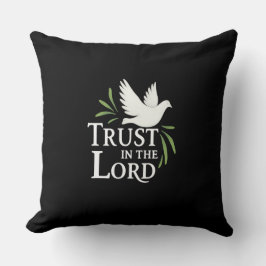 Trust in the Lord White Dove Christian Flat Cards Kudde
