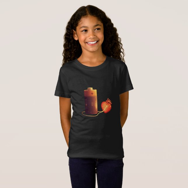 Trust in the Lord With All Your Heart Kids  T Shirt (Hel framsida)