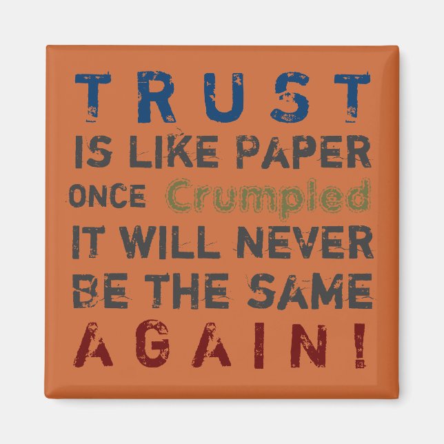 TRUST ~ Magnet Truism (Framsidan)