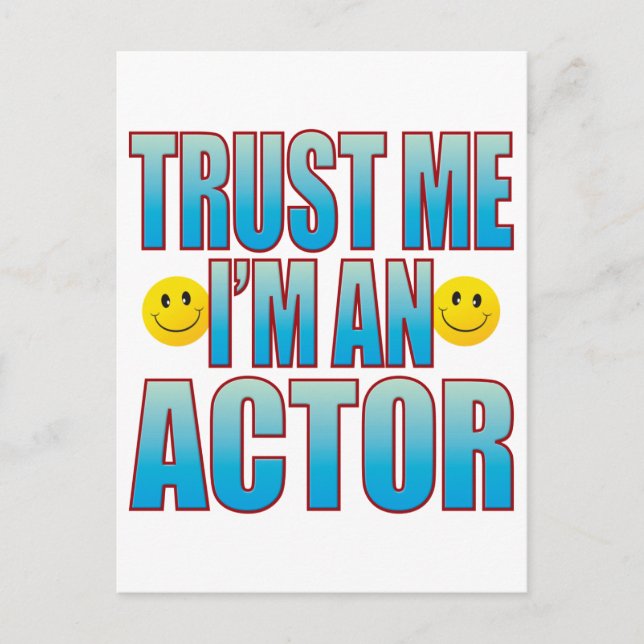 Trust Me Actor Life B Vykort (Framsida)
