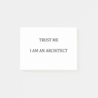 Trust me I am an Architect Post-it Block