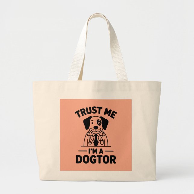 Trust Me I’m a Dogtor Jumbo Tygkasse (Framsidan)