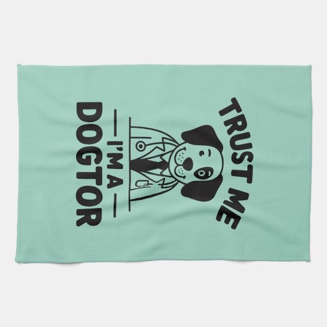 Trust Me I’m a Dogtor Kökshandduk (Horisontell)