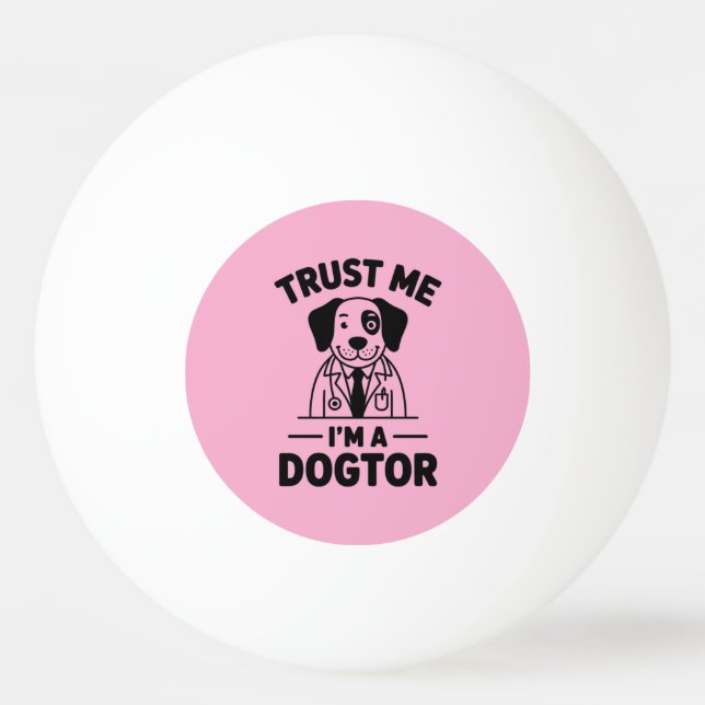 Trust Me I’m a Dogtor Pingisboll (Framsidan)