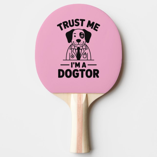 Trust Me I’m a Dogtor Pingisracket (Framsidan)