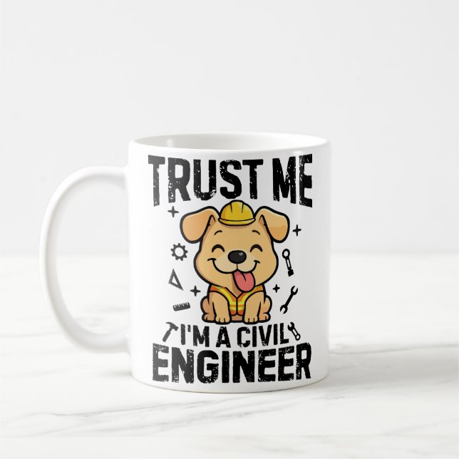 Trust me, I'm a civil engineer Kaffemugg (Vänster)
