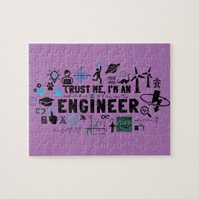 TRUST ME, I'M AN ENGINEER feat Maxwell Gleichungen Pussel (Horisontell)