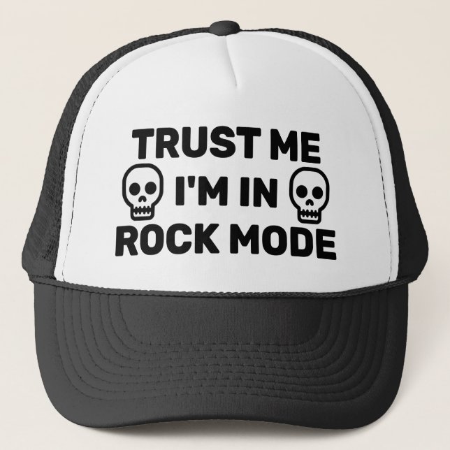 Trust Me - I'm In Rock Mode™ Trucker Hat Keps (Framsida)