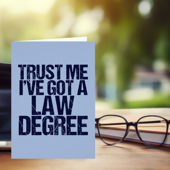 Trust Me Lawyer Hälsningskort (Skapare uppladdad)