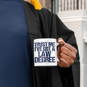 Trust Me Lawyer Humor Kaffemugg