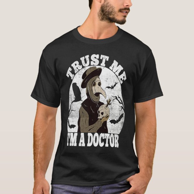 Trust me Medieval Plague Doctor Doctor Occult Taro T Shirt (Framsida)