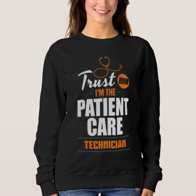 Trust Me Patient Care Technician PCT Medical Tech  T Shirt (Framsida)