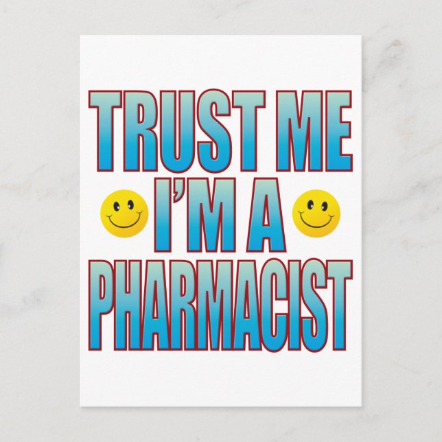 Trust Me Pharmacist Life B Vykort (Framsida)