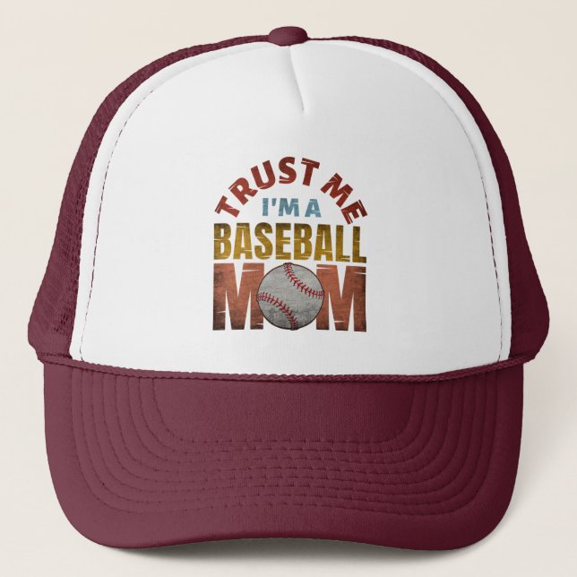 TRUST MIG JAG ÄR BASEBALL MAMMA KEPS (Framsida)