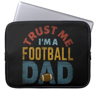TRUST MIG JAG ÄR EN FOOTBALL PAPPA LAPTOP FODRAL