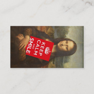 Trust Mona Lisa's Motto Visitkort