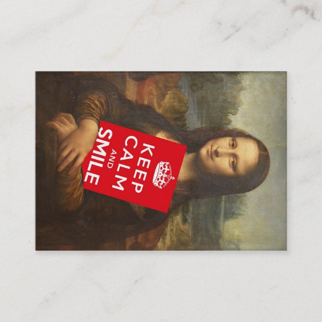 Trust Mona Lisa's Motto Visitkort (Framsida)