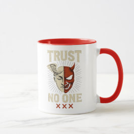 TRUST NO ONE - Angel & Demon Mugg