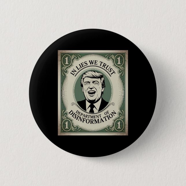 “trust Nobody” - Trump Nknote Parody 2  Knapp (Framsida)