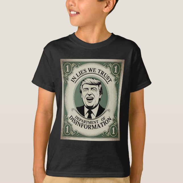 “trust Nobody” - Trump Nknote Parody 2  T Shirt (Framsida)
