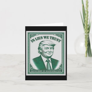 "trust none" - Trump Banknote parody 2 Kort