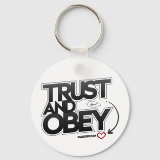 Trust och Obey - Proverbs 3:5-6 Nyckelring