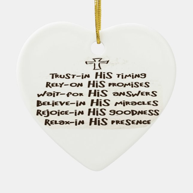 Trust prayer Ornament (Framsidan)