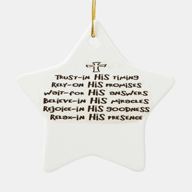 Trust prayer Ornament (Framsidan)