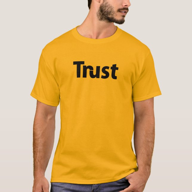 Trust Text Tee - fet och meningsfull Vibes Unisex (Framsida)