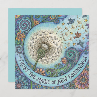 Trust The Magic of New Beginnings Card Julkort