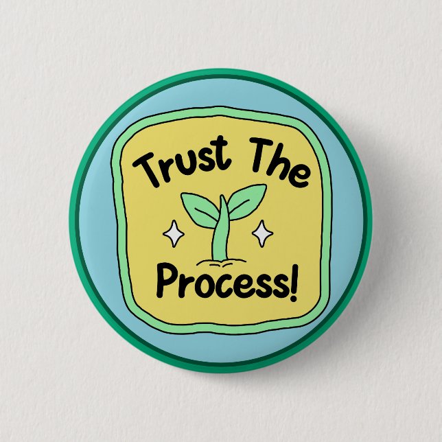 Trust the Process Motivational Growth Knapp (Framsida)
