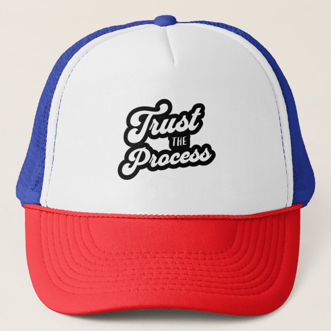 Trust The Process Trucker Hat Keps (Framsida)
