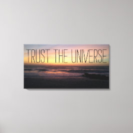TRUST Universe Beach Sunset Photo Canvastryck