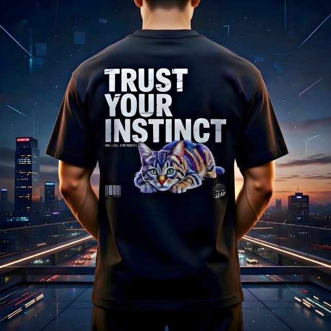  Trust Your Instinct Cat Lover Gift T Shirt (Skapare uppladdad)
