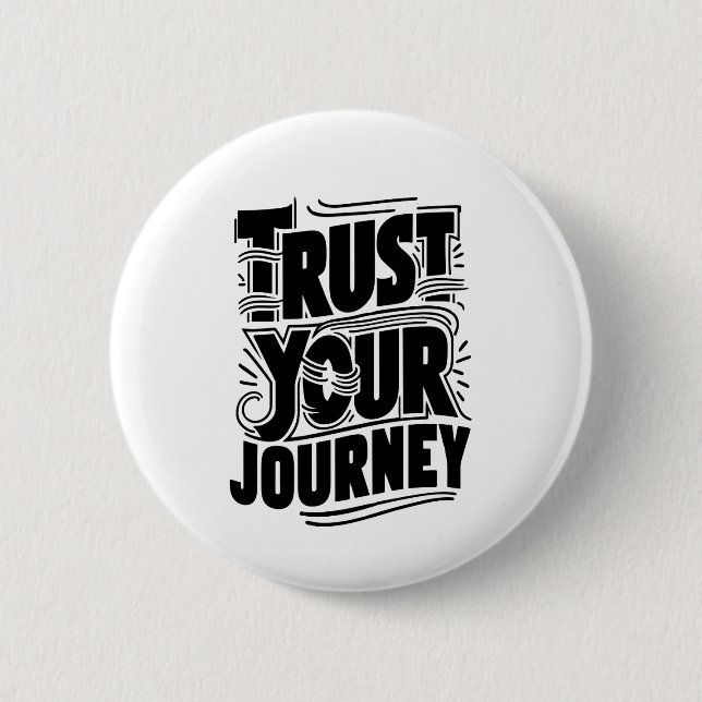 Trust Your Journey Vertical Typography Art Knapp (Framsida)