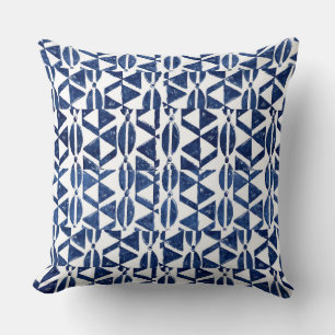Trustapillen för Indigo Blue Block Print Pillow Kudde