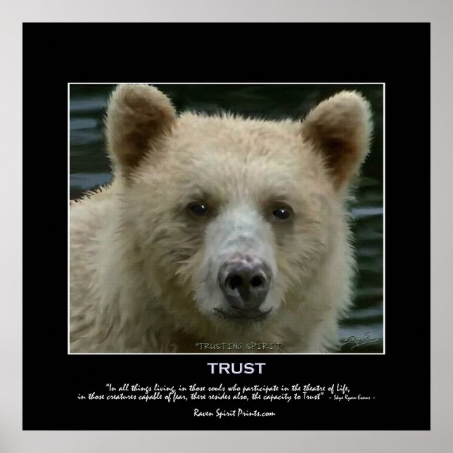 "TRUSTING SPIRIT"-konst Poster (Framsidan)