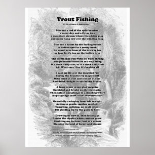 Trut Fishing Dikt Poster