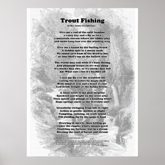Trut Fishing Dikt Poster