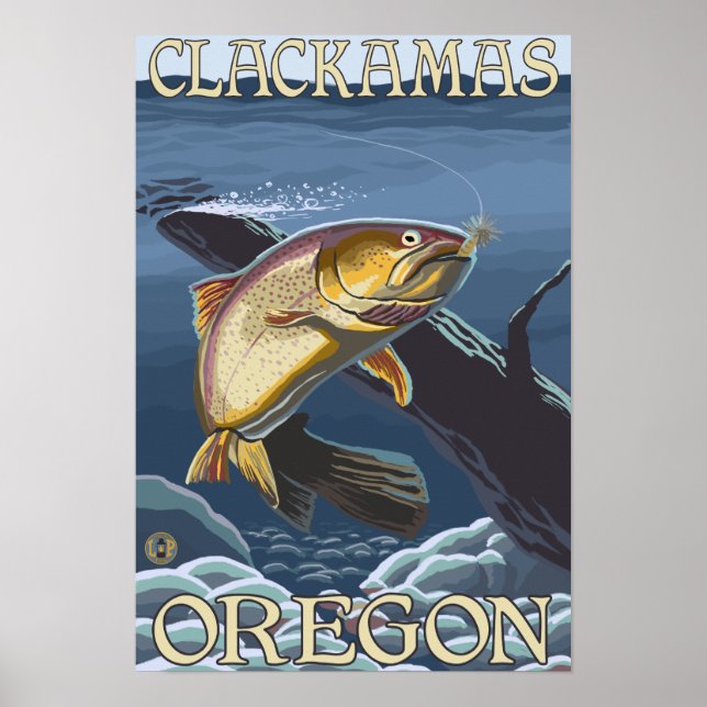 Trut Fishing Kor-Section - Clackamas Poster (Framsidan)
