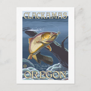 Trut Fishing Kor-Section - Clackamas Vykort