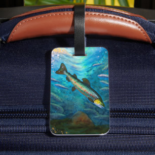 Trut Fishing Luggage Tag Bagagebricka