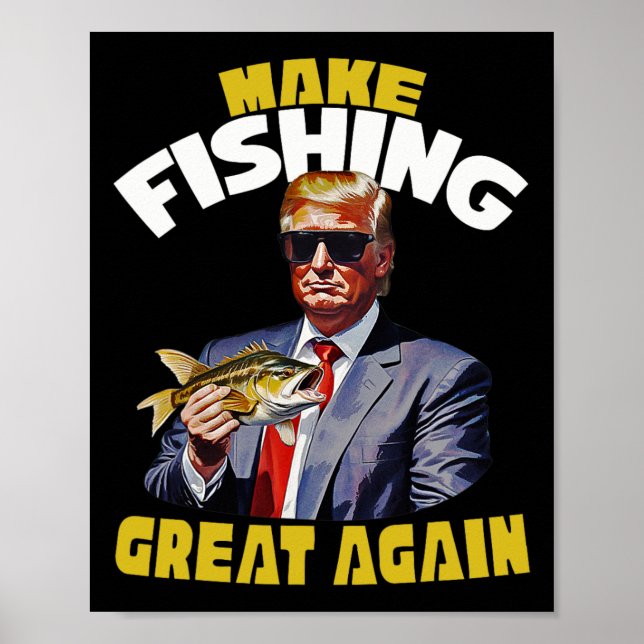 Trut Fishing Novelty Fisherman Gift Poster (Framsidan)