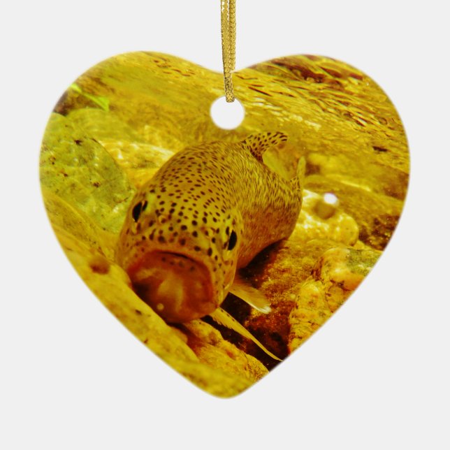 Trut i ström julgransprydnad keramik (Framsidan)