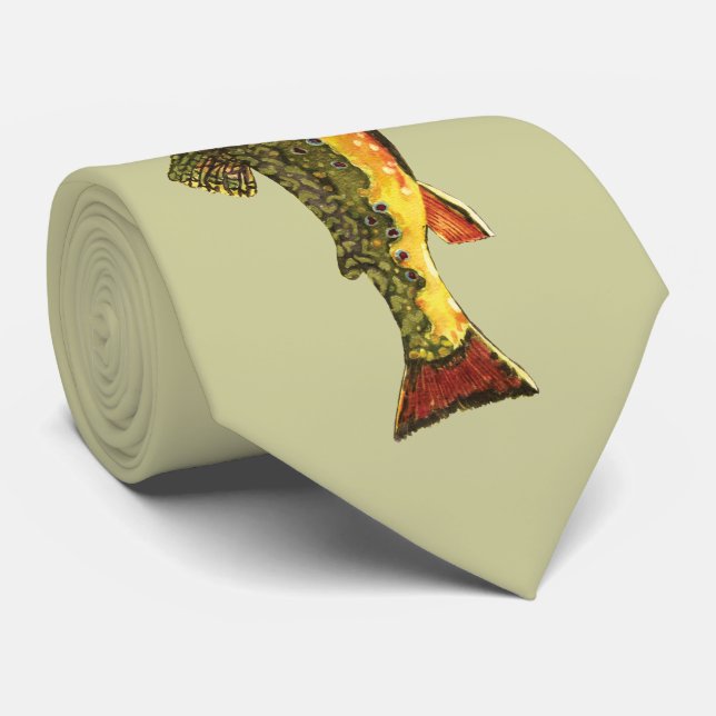 Trut Whisker's Brook Trout Fish Painting Slips (Rullad)