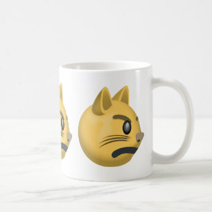 Truta kattansikte Emoji Kaffemugg