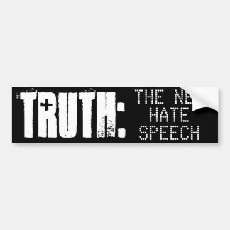 TRUTH är NY HATE TAL - Bumper-etikett Bildekal