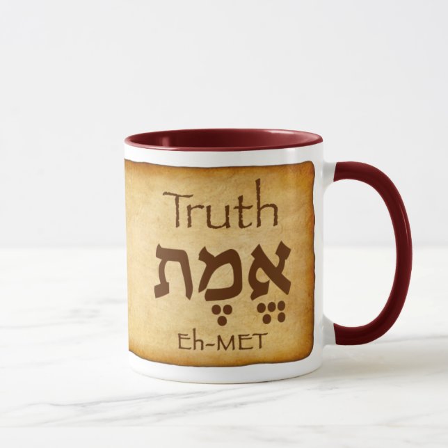 TRUTH EMET Hebrew Mugg (Höger)