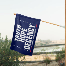 Truth Hope Decency | Harris Walz Blue