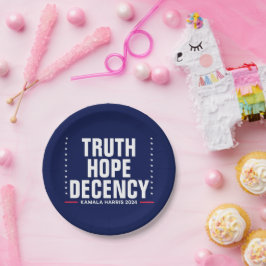 Truth Hope Decency | Harris Walz Blue